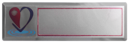 PLACA ID - REGULAR 24x75 mm - TERMAS EL CORAZON
