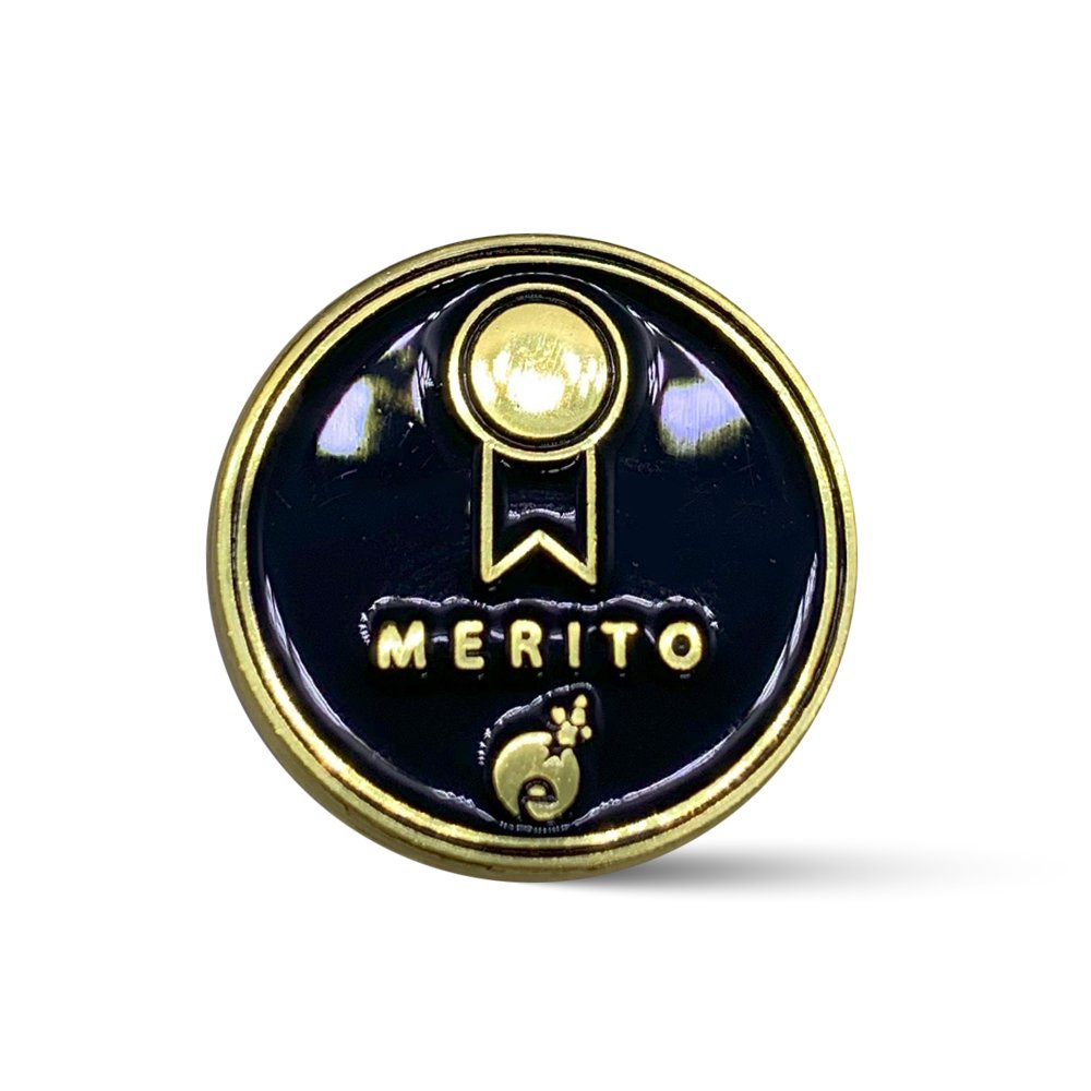 Pin Moderno Pin Metálico Domo Brillante Merito Enjoy | Piochas